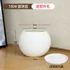 Maceta de plástico imitación piedra tamaño grande para el hogar estilo lujo ligero de alta gama color crema sala de estar oficina planta verde grande forma de bola redonda