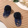 Design Elegante Francês Contas de Vidro para Arroz Tecido Rosa DIY Acessórios de Cabelo Estilo Resort à Beira-Mar Acessórios para Corsage