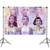 Caza Transfronteriza Temática de Tigre K-Pop Decoración de Fiesta de Cumpleaños Infantil Servilletas de Papel Mantel Bandera Camino de Mesa Mantel