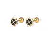 Nuevos y Versátiles Clavos de Acero Inoxidable con Diseño de Margarita Dulce de Verano Dopamina Coloridos Esmaltados para Hélice y Cartílago del Oído para Mujer