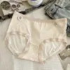 Algodão Puro Antibacteriano Ácido Polilático Forro de Algodão Cintura Média Roupa Íntima Feminina Sem Costura Respirável Amiga da Pele Calcinha Short para Mulheres