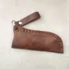 Funda para Cuchillo, Vaina Engrosada, Biblioteca de Cuchillos de Cuero Cosido, Funda Pequeña Portátil para Cuchillo, Biblioteca de Cuchillos, Funda Pequeña para Cuchillo, Biblioteca de Cuchillos de Cuero para Cinturón