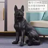 Adornos Creativos para Piso Modelo de Animal Perro Grande Escultura de Perro Lobo de Simulación para Sala de Estar del Hogar Adornos Grandes Lisos de Pastor Alemán