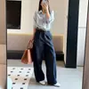 Calça faca curva calça pantalona calça reta folgada calça casual calça infantil mistura de algodão Lyocell Tencel calça longa de verão