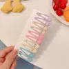Grampo de Cabelo Estrela Infantil da Moda 2025, Presilha Colorida de Gota d'Água Doce e Fofa Que Não Machuca o Cabelo, Versátil e Fofo Novo Estilo