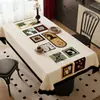 Mantel Estilo Medieval Impermeable y a Prueba de Aceite Sin Lavado de Gama Alta Mantel Rectangular para Mesa 2026 Nuevo Retro Mantel para Mesa de Café