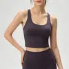 Camiseta de yoga de alta calidad de Nylon 66 para mujer, sujetador deportivo de espalda cruzada, top de yoga para fitness, sujetador a prueba de impactos