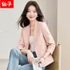 Nuevo blazer elegante de manga larga para mujer para otoño e invierno, top de traje casual de alta gama al por mayor transfronterizo