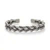 Pulsera de bambú de doble capa tejida a mano de Tailandia Personalidad de hombre retro Pulsera abierta tailandesa Venta directa de fábrica para hombres