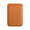 Porta-cartão magnético DIY personalizado para a série iPhone com impressão de fotos, porta-documentos de couro PU dobrável