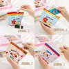 Bolsa de Maquiagem Organizadora de Desenho Animado Fofa para Mulheres, Bolsa Clutch Portátil de Grande Capacidade, Necessaire, Porta-Moedas, Bolsa para Batom