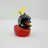 Enfeites de Carro de Pato Quebrando Pato de Natal Andando de Bicicleta Elétrica Decorações de Bicicleta Pato Vermelho Pequeno Interior Pato Amarelo Pequeno