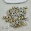 Plástico CCB pequenas contas de borboleta geométricas perfuradas transfronteiriças DIY acessórios para pulseira colar de joias artesanais