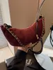 Bolso Texturizado Transfronterizo para Mujer Gran Capacidad 2025 Nuevo Estilo Retro Bolso Cruzado Croissant para el Trabajo y los Viajes Diarios Bolso Dumpling