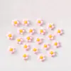 Joyería para Uñas Plumeria Flor de Cinco Pétalos de Resina Estereoscópica Flor Blanca Pequeña Girasol Diamante para Uñas Accesorios para Uñas Portátiles DIY