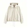 Chaqueta de Moda Elegante para Mujer al por Mayor Holgada con Capucha Desmontable Estilo Europeo y Americano Transfronterizo 2026 6318263