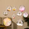 Bola de Natal transfronteiriça bola de plástico transparente bola criativa de casamento bola oca de PS bola acrílica bola decorativa de Natal para pendurar