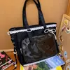 Bolsa Ita Transparente de Estilo Japonés, Nueva Tendencia, Alta Apariencia, Fresca y Dulce, para Niñas, Bolso Tote Ligero de Gran Capacidad