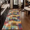 Alfombra de Cocina de Bucle Nuevo Estilo, Tira Larga, Retro, Engrosada, Antideslizante, Absorbente de Agua para el Hogar, Resistente al Aceite, Resistente a la Suciedad, Alfombra para Pies