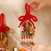 Enfeites Pendentes para o Festival do Meio Outono, Nós Swastika Brilhantes, Nós Chineses, Pendentes para Porta, Pingentes de Nó Swastika para Entrada, Decorações para a Atmosfera do Meio Outono