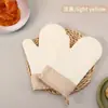 Guantes Antiescaldaduras Silicona Engrosada Especial Horno de Cocina Cubierta de Aislamiento Resistente a Altas Temperaturas Horneado Antideslizante Guantes para Horno de Microondas