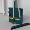 Miaojia Di Juego de Escoba y Recogedor Nuevo Material Engrosado y Ampliado para Baño, Escoba de Barrido con Cerdas Suaves Mágicas