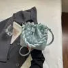 2026 Nuevo Diseño de Nicho de Moda Textura de Alta Calidad Versátil Cordón Hombro Único Cruzado de Hombro de Mano Patrón de Diamante Bolso Cubo