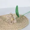 Flor de Tulipan Terminada Hecha a Mano con Lana Flor de Lana Tejida a Crochet Flor Artificial Flor Inmortal Tulipan Abierto y Cerrado Flor de Lana de Tulipan