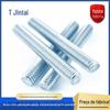 Barra de dente curto galvanizado padrão nacional / haste de parafuso / haste de rosca / haste de parafuso de dente completo / haste roscada M6 * 10-15-20-30-40