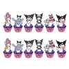 Festa de Aniversário Temática da Kuromi Transfronteiriça Decoração de Festa Infantil Balões, Faixas, Toppers de Bolo da Fábrica de Origem