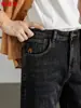 Jeans para hombre Hengyuanxiang 2026 nueva colección de otoño, pantalones de lujo ligeros para hombre, jeans casuales de pierna recta para hombre