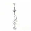 Conjunto de Cinco Peças de Piercings de Umbigo, Piercings de Umbigo Mais Vendidos da Amazon, Piercings de Umbigo com Zircônia, Joias de Piercing