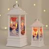 Lámpara de vela luminosa decorativa navideña regalo regalo lámpara de viento Lámpara de candelabro para ancianos muñeco de nieve luz nocturna adornos decorativos