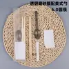 American Spoon Palillos Desechables Paquete de Comida de Cuatro Piezas Paquete para Llevar Bibimbap Más Cuchara Dura Servilleta Palillo Cuatro en Uno