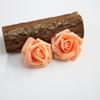 Guirnalda decorativa hecha a mano de espuma de simulación de flores de rosa de PE de 4,5-5 cm, flores falsas, joyería de boda