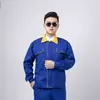 Roupas de Trabalho para Primavera e Outono, Manga Longa, Espessado, Lona Escovada, Roupa de Trabalho para Oficinas, Fábricas, Canteiros de Obras, Oficinas de Reparo Automotivo, Absorvente de Suor e Resistente ao Desgaste
