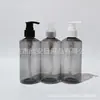 Frasco Bomba 200ml com Ombro Inclinado, Frasco para Remédio Líquido, Frasco de Shampoo, Frasco de Gel de Banho 200ml ml, Frasco PET com Bomba de Rosca