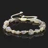 2026 Nuevo Pulsera Cruzada Casual de Piedra y Cristal Multicolor, Accesorio Unisex Versátil, Suministro al por Mayor