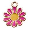 Mezcla 20 gotas de aceite accesorios de aleación rosa diy pulsera aretes llavero colgante corona colgante de mariposa