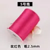 Cuerda de seda coreana de 2 mm Cuerda de nudo chino No. Tambor de 5 cuerdas trenzadas 100 yardas/barril perenne en stock