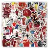 300 Peças de Adesivos de Futebol da Copa do Mundo, Adesivos Decorativos Transfronteiriços de Estrelas do Esporte para Carros, Garrafas de Água e Guitarras, Atacado