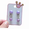 Nuevos Pendientes de Clip de Perla en Forma de Corazón para Niñas, Anillos de Diamante, Accesorios de Mano de Moda, Pendientes, Adornos de Princesa, Artículos al por Mayor