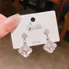 Design de Flor de Janela Estilo Chinês Novo de Alta Qualidade, Conjunto Popular de Colar e Brincos com Flor de Madrepérola e Zircônia para Mulheres