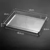 Plato Rectangular Transparente para Bar Plato Cerámico Transparente para Snacks KTV Plato de Fruta Cuadrado Acrílico con Iluminación KTV