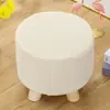 Funda elástica para taburete, funda de asiento de terciopelo, funda redonda de cuero para sentarse en cuclillas, funda completa para reposapiés pequeño, funda cuadrada para sofá para sentarse en cuclillas, simple y elegante