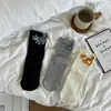 Calcetines Originales de Gato de Dibujos Animados para Mujer en Stock, Calcetines de Media Caña, Calcetines de Algodón Modernos para Primavera y Otoño, Lindos Accesorios de Animales, Calcetines Largos de Verano