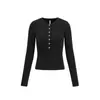 Top Masculino Tai Le Xing Sports com Gola Henley Slim Fit Coleção Primavera/Verão 2026 Cruzado Elástico na Cintura Modelador Manga Longa para Mulheres.