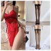 Lencería Sexy con Encaje Transparente, Estilo Puro Deseo, Realce para Busto Pequeño, Conjunto Uniforme para Mujer sin Necesidad de Quitar