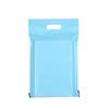 Bolsa exprés portátil de color albaricoque, bolsa de embalaje de ropa de comercio electrónico engrosada, bolsa de embalaje de nuevo material, bolsa exprés azul, venta al por mayor