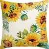 Funda de almohada moderna minimalista de plantas y flores Amazon Home Sala de estar Sofá Cama Funda de almohada para reposacabezas Funda de cojín Lino